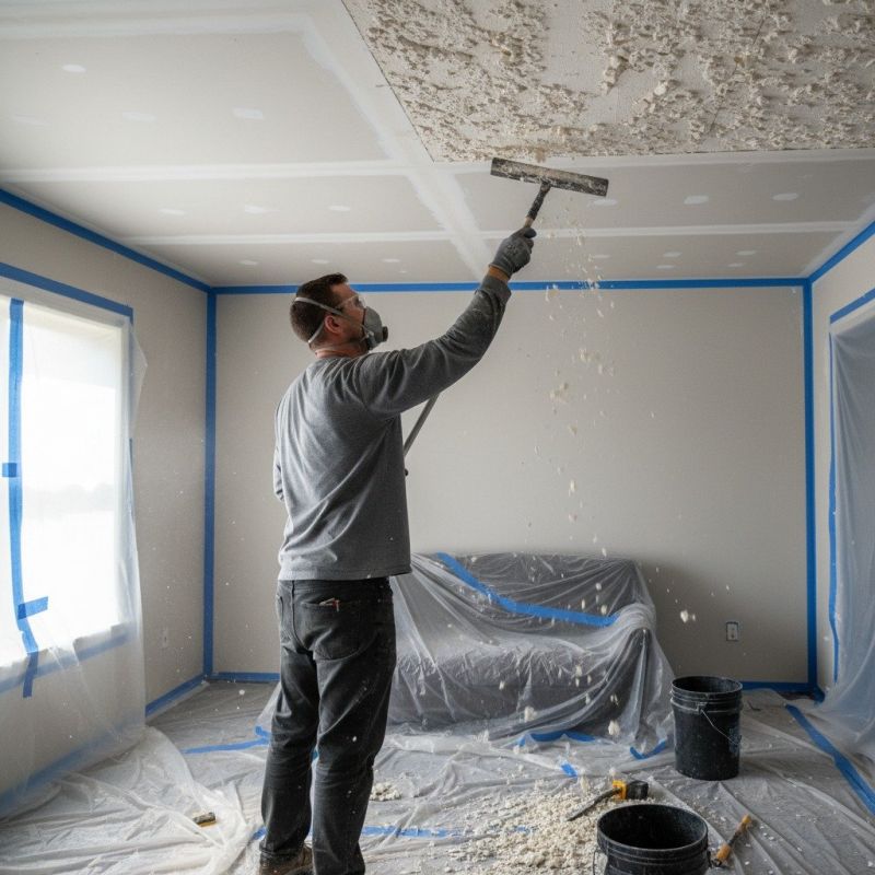 Popcorn Ceiling Removal detail